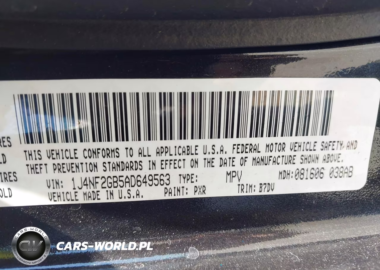 2010 Jeep Patriot Sport VIN:1J4NF2GB5AD649563 - 9