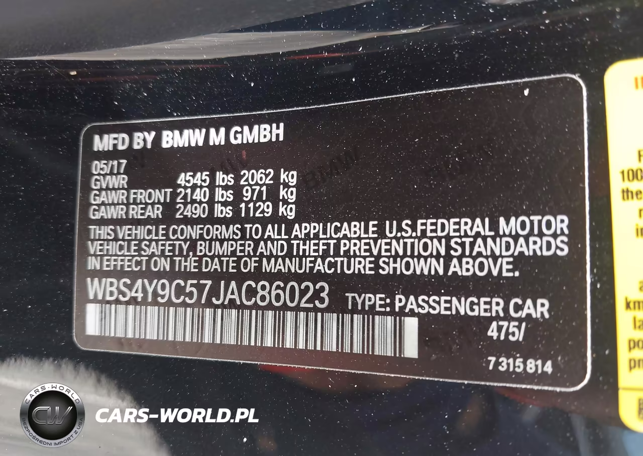 2018 BMW M4 VIN:WBS4Y9C57JAC86023 - 9