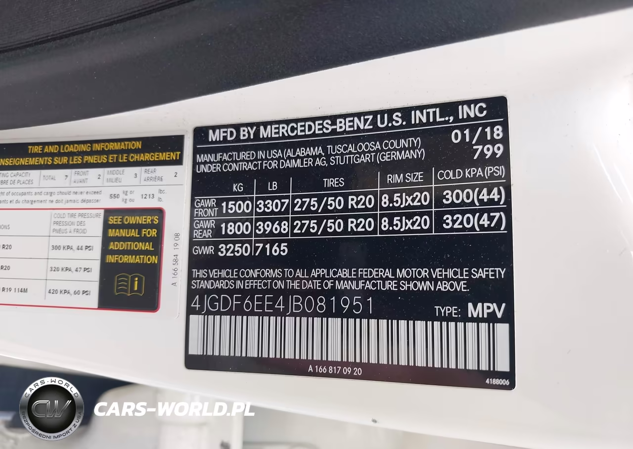 2018 Mercedes-Benz Gls 450 4Matic VIN:4JGDF6EE4JB081951 - 9