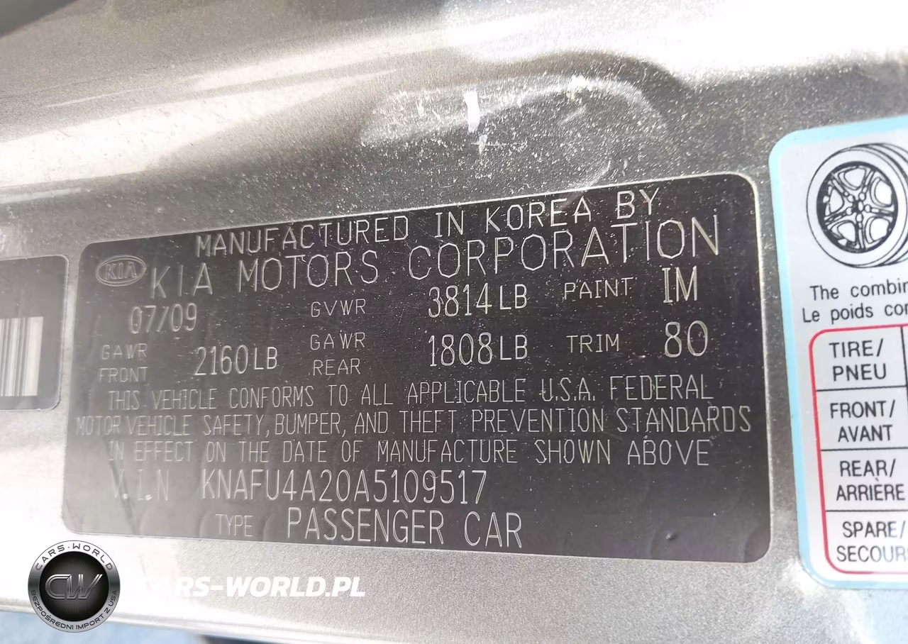 2010 Kia Forte Ex VIN:KNAFU4A20A5109517 - 9