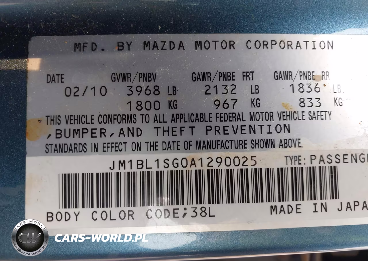 2010 Mazda Mazda3 I Touring VIN:JM1BL1SG0A1290025 - 9