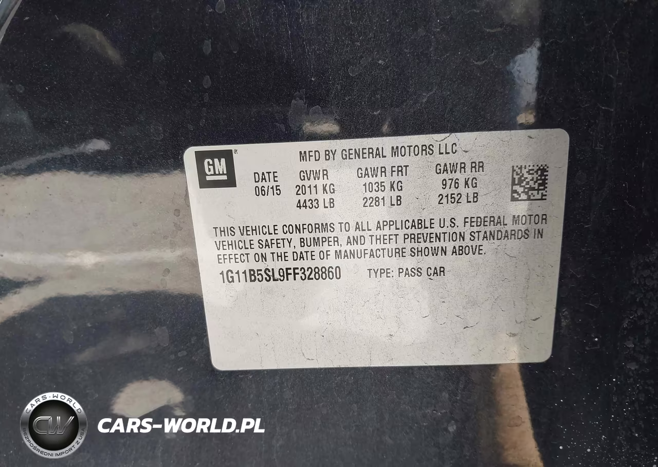 2015 Chevrolet Malibu Ls VIN:1G11B5SL9FF328860 - 9