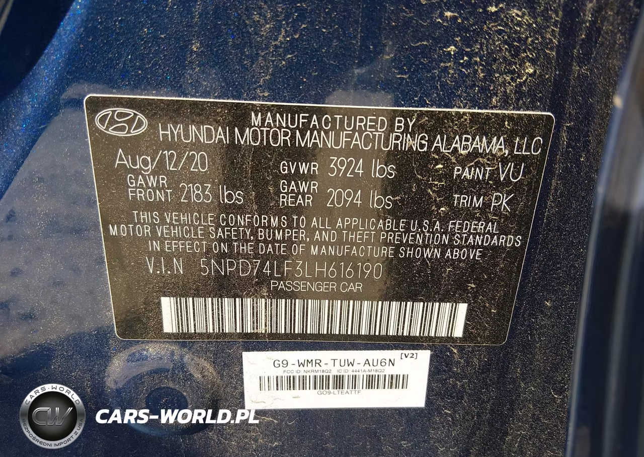 2020 Hyundai Elantra Se VIN:5NPD74LF3LH616190 - 9