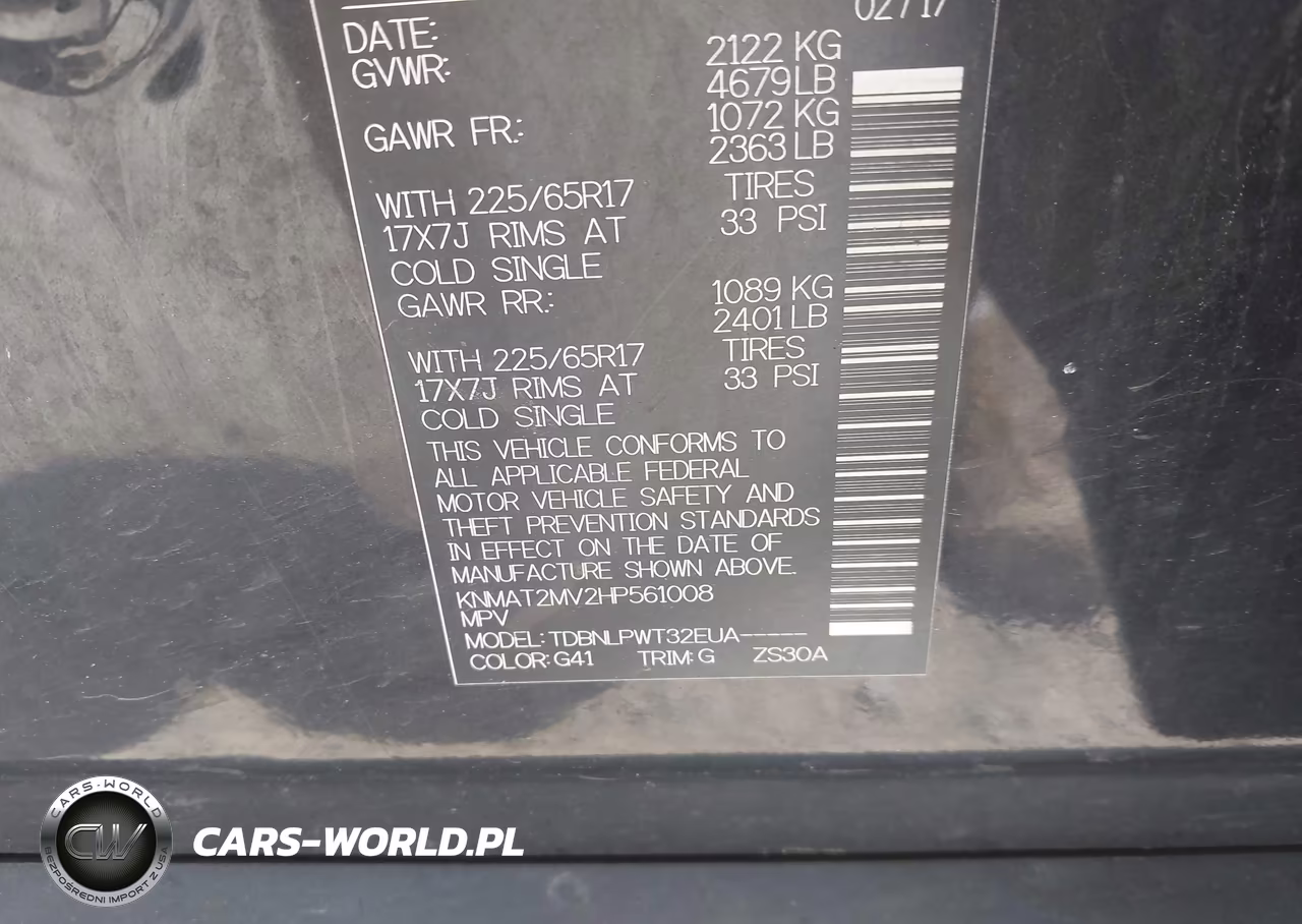 2017 Nissan Rogue S VIN:KNMAT2MV2HP561008 - 9