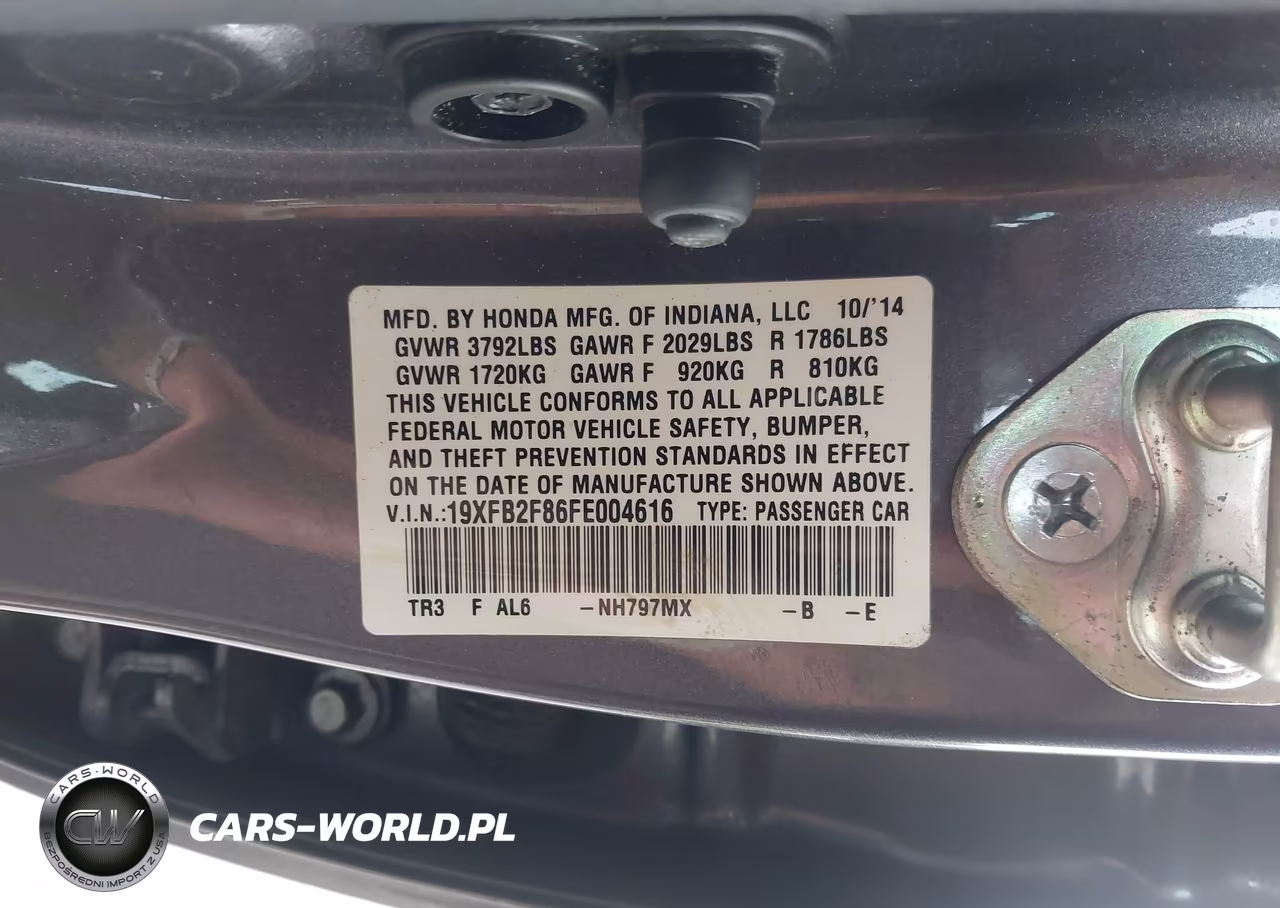 2015 Honda Civic Ex VIN:19XFB2F86FE004616 - 9