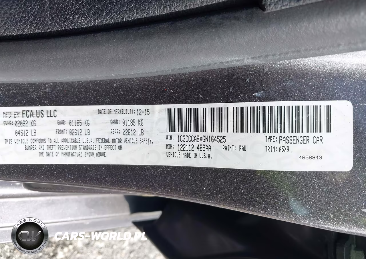 2016 Chrysler 200 Limited VIN:1C3CCCABXGN164525 - 9