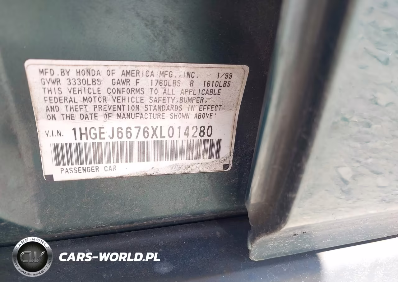 1999 Honda Civic Lx VIN:1HGEJ6676XL014280 - 9