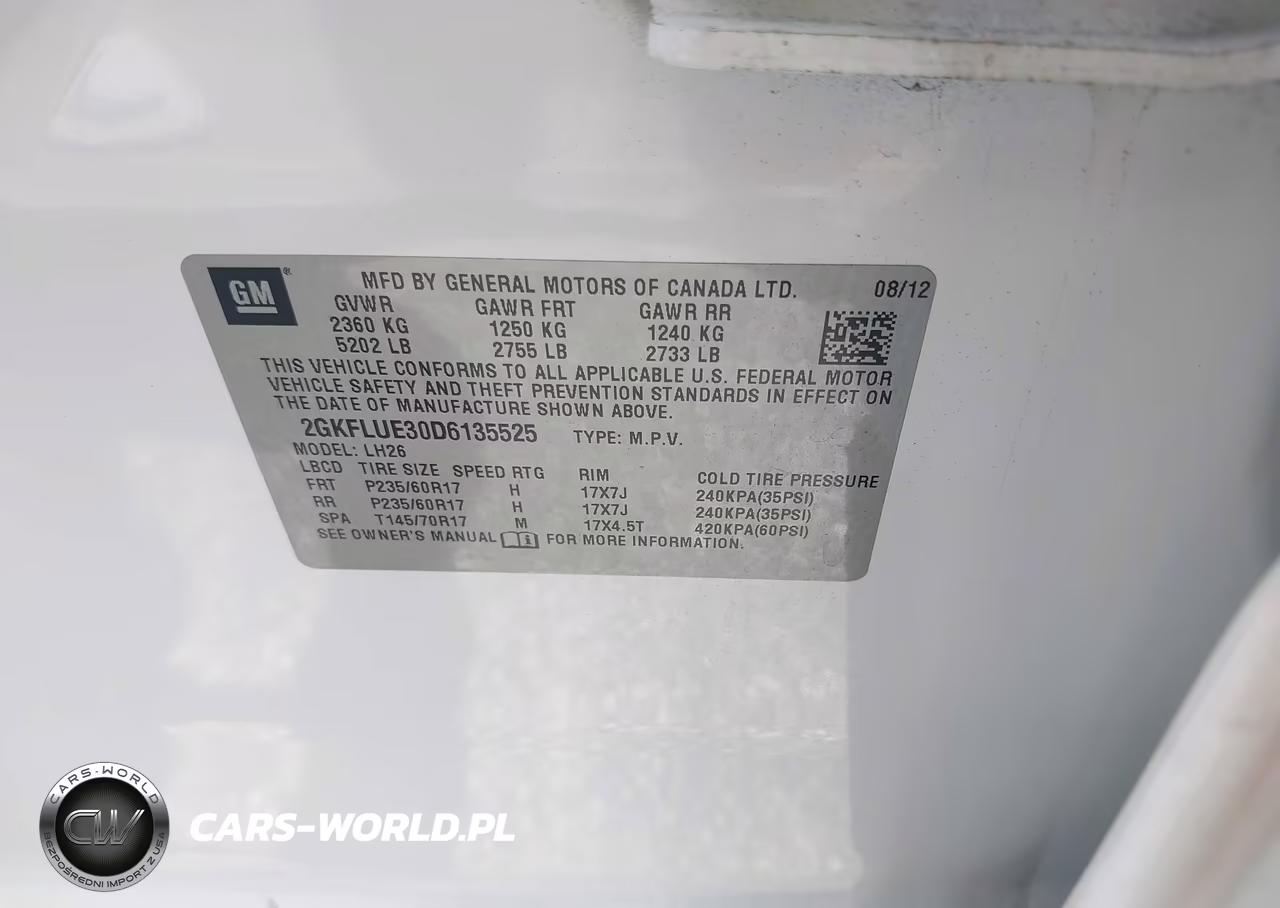 2013 GMC Terrain Slt-1 VIN:2GKFLUE30D6135525 - 9