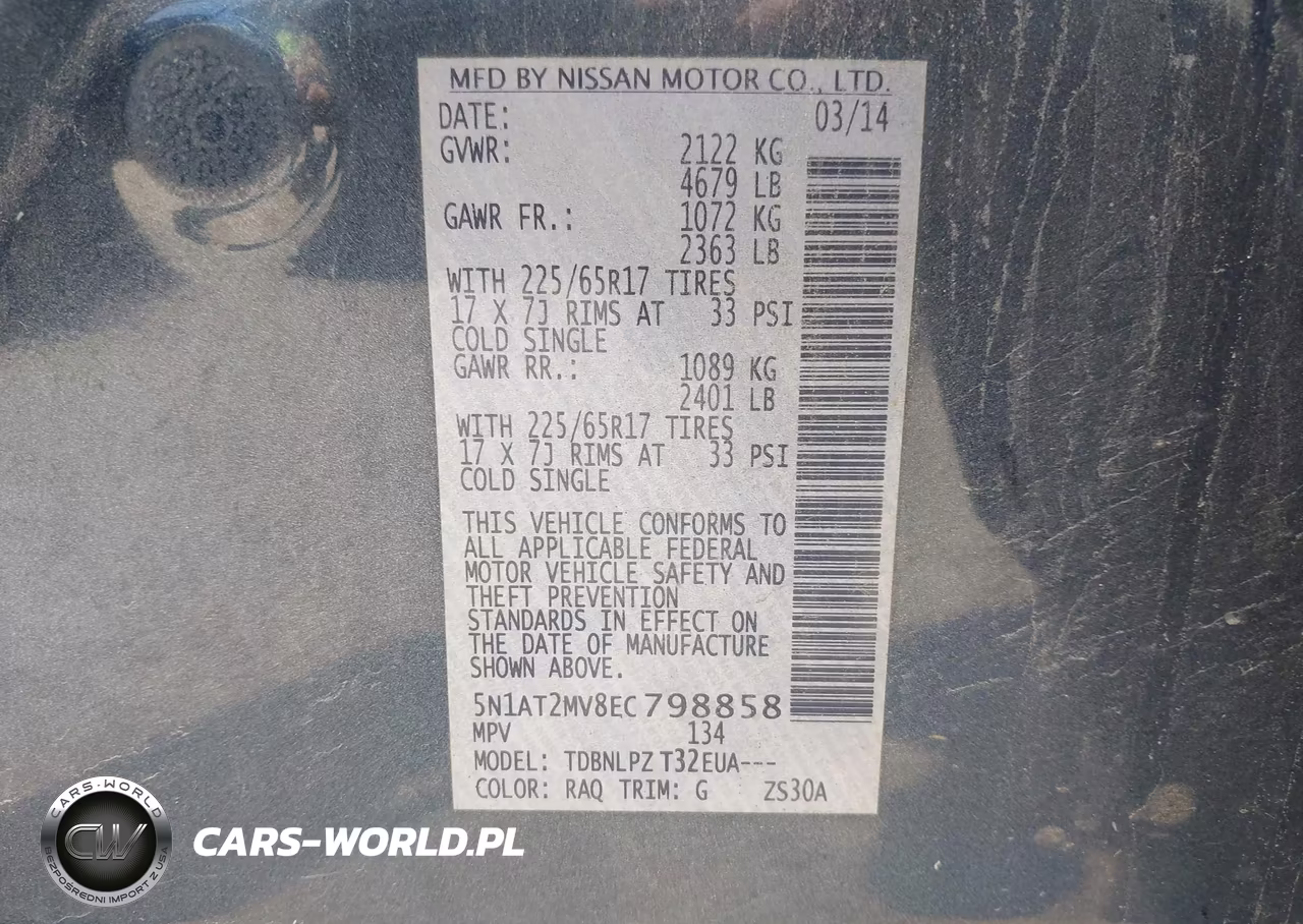 2014 Nissan Rogue S VIN:5N1AT2MV8EC798858 - 9