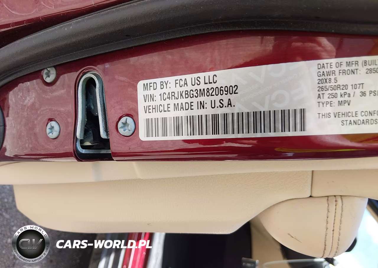 2021 Jeep Grand Cherokee L Limited 4X4 VIN:1C4RJKBG3M8206902 - 9