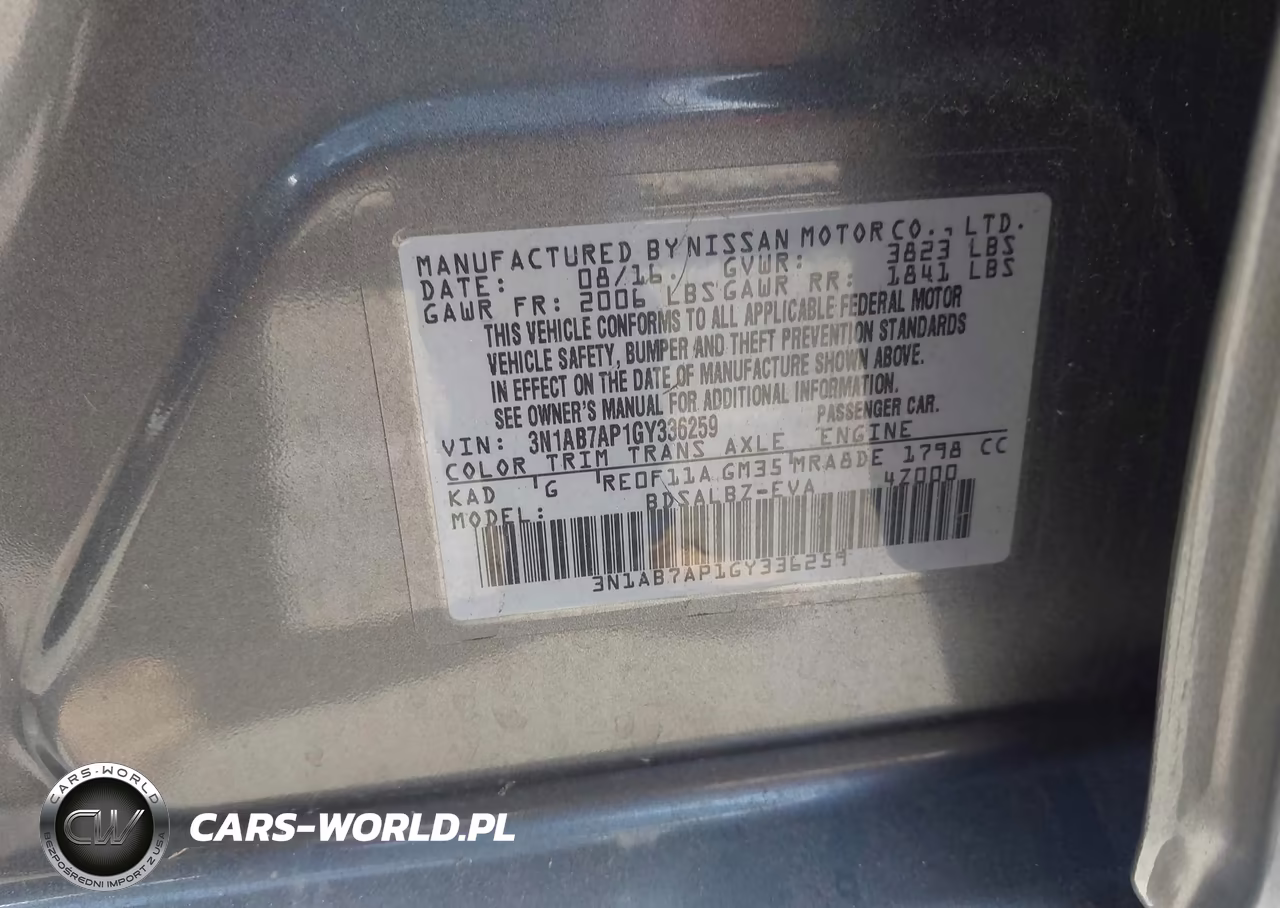 2016 Nissan Sentra S VIN:3N1AB7AP1GY336259 - 9