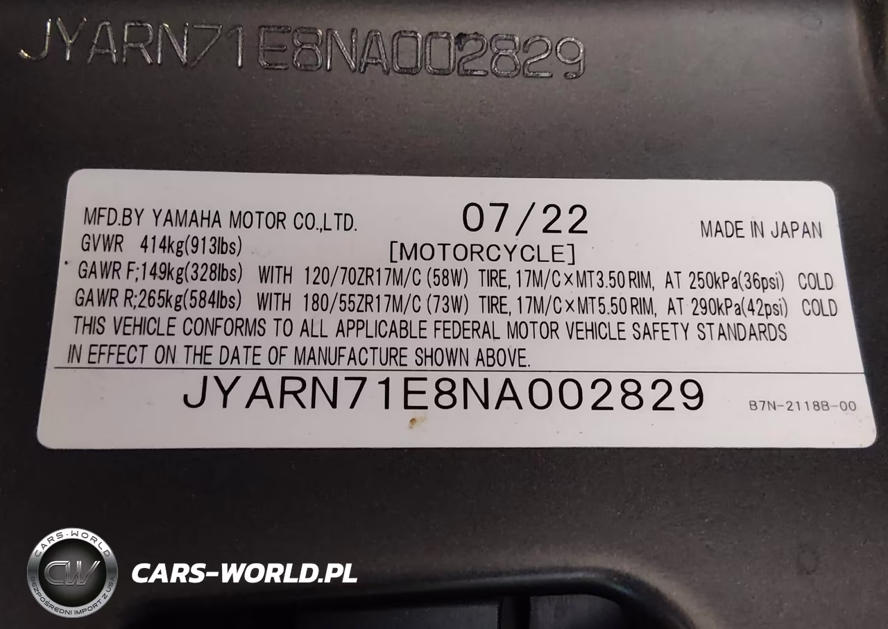 2022 Yamaha Mt09 VIN:JYARN71E8NA002829 - 10