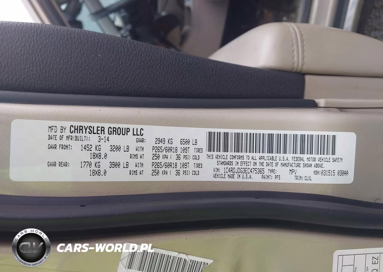 2014 Dodge Durango Limited VIN:1C4RDJDG3EC475365 - 9