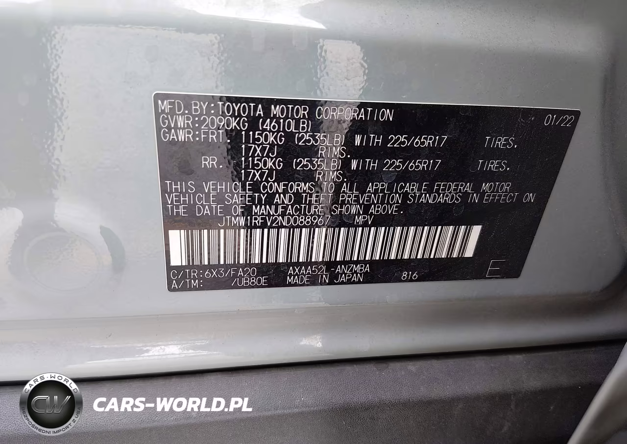 2022 Toyota Rav4 Xle VIN:JTMW1RFV2ND088967 - 9