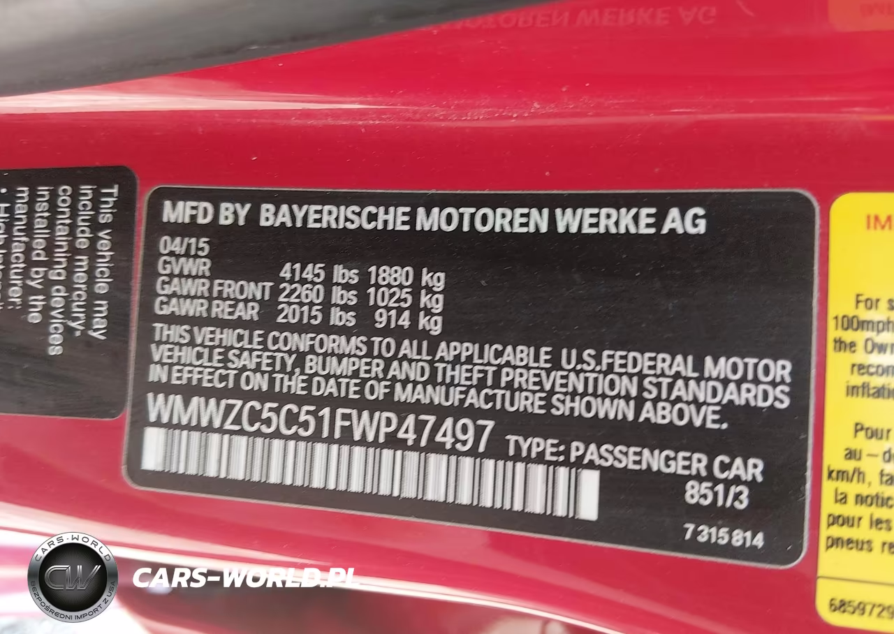 2015 Mini Countryman Cooper S VIN:WMWZC5C51FWP47497 - 9