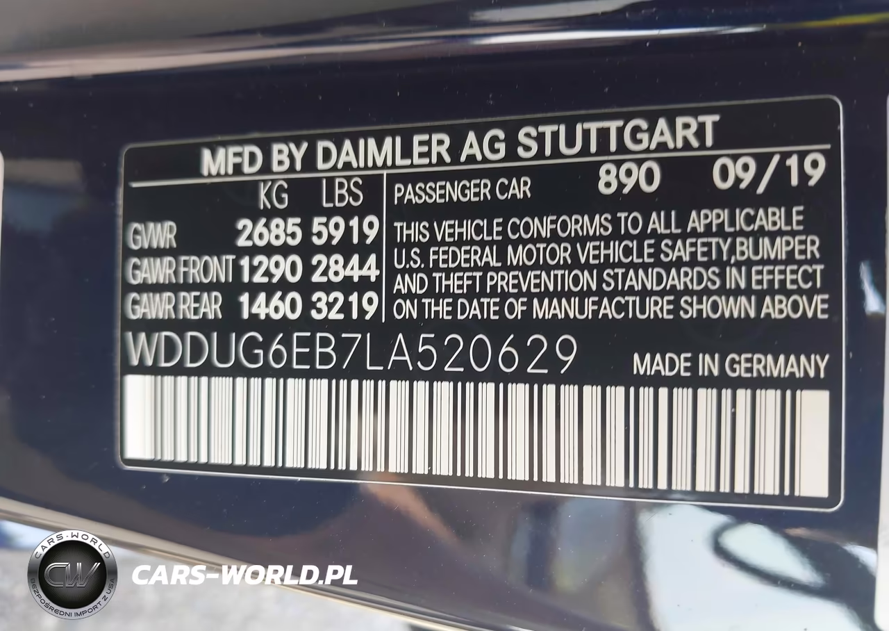 2020 Mercedes-Benz S 450 4Matic VIN:WDDUG6EB7LA520629 - 9