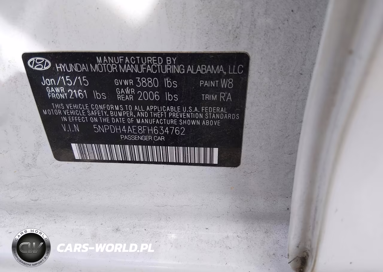 2015 Hyundai Elantra Se VIN:5NPDH4AE8FH634762 - 9