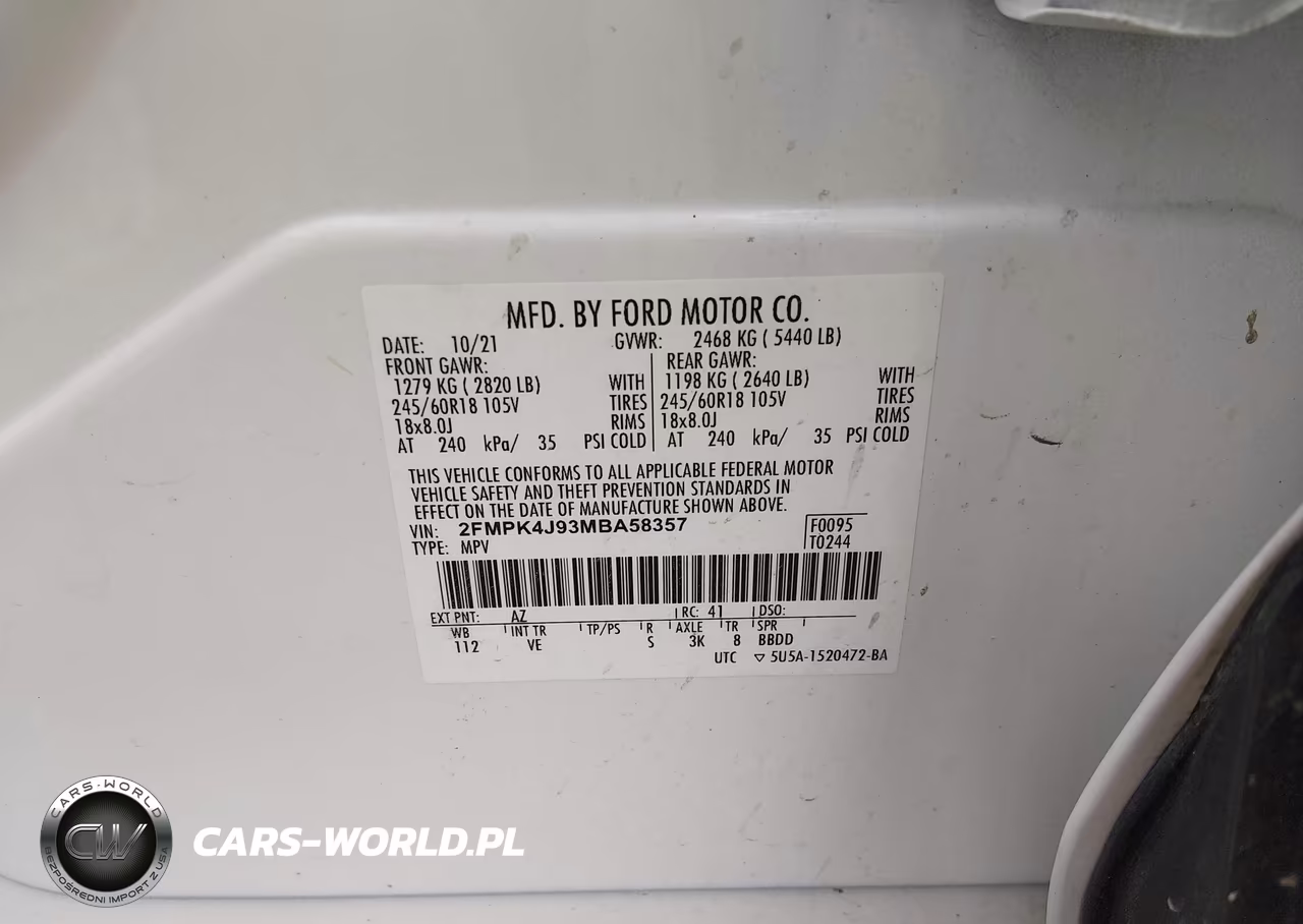 2021 Ford Edge Sel VIN:2FMPK4J93MBA58357 - 9