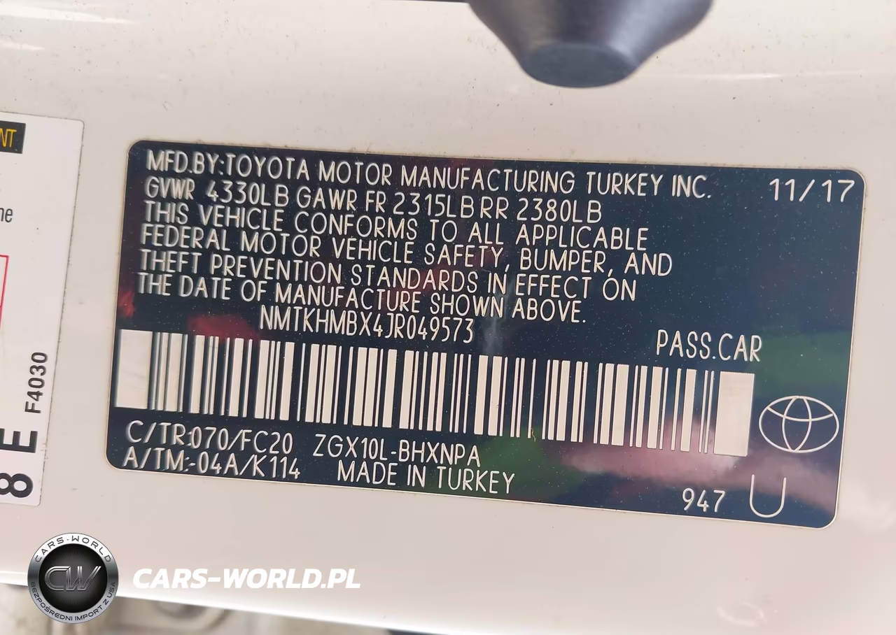 2018 Toyota C-Hr Xle Premium VIN:NMTKHMBX4JR049573 - 9