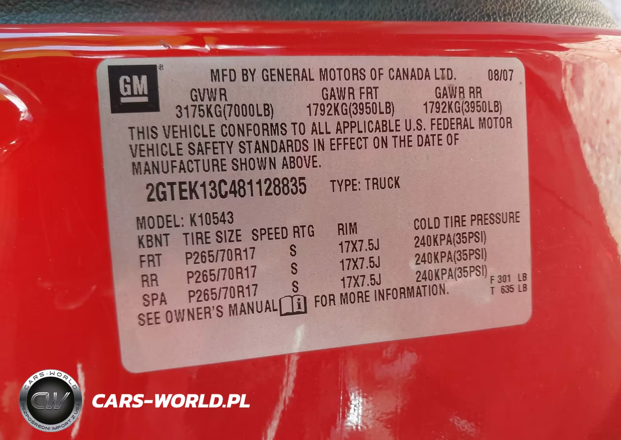 2008 GMC Sierra 1500 Shelby Kr VIN:2GTEK13C481128835 - 9