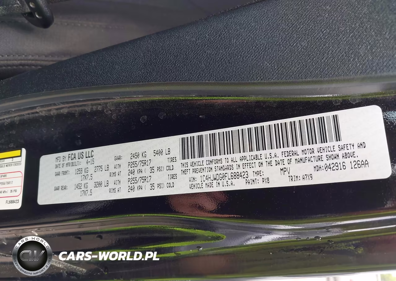2015 Jeep Wrangler Unlimited Sport VIN:1C4HJWDG0FL688423 - 9