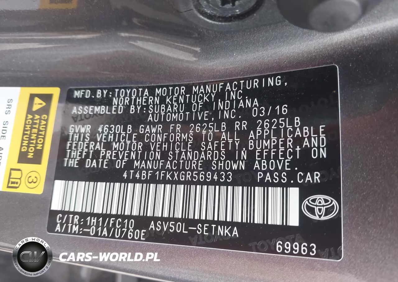 2016 Toyota Camry Le VIN:4T4BF1FKXGR569433 - 9