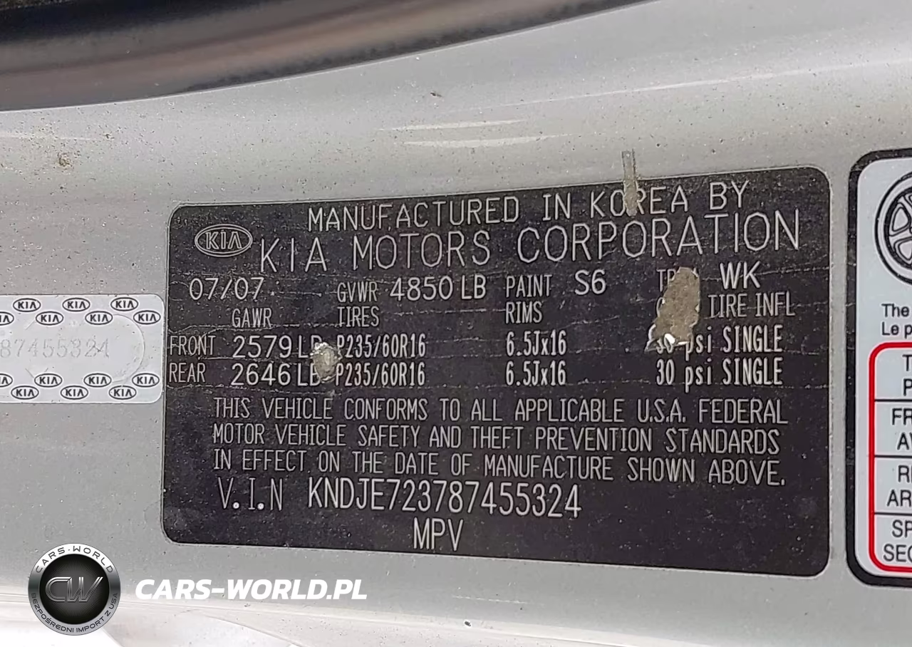 2008 Kia Sportage Lx V6 VIN:KNDJE723787455324 - 9