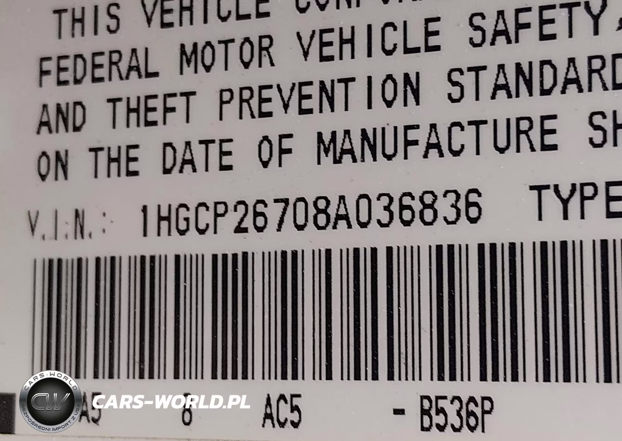 2008 Honda Accord 2.4 Ex VIN:1HGCP26708A036836 - 9