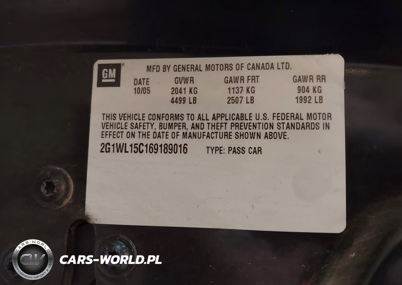 2006 Chevrolet Monte Carlo Ss VIN:2G1WL15C169189016 - 9