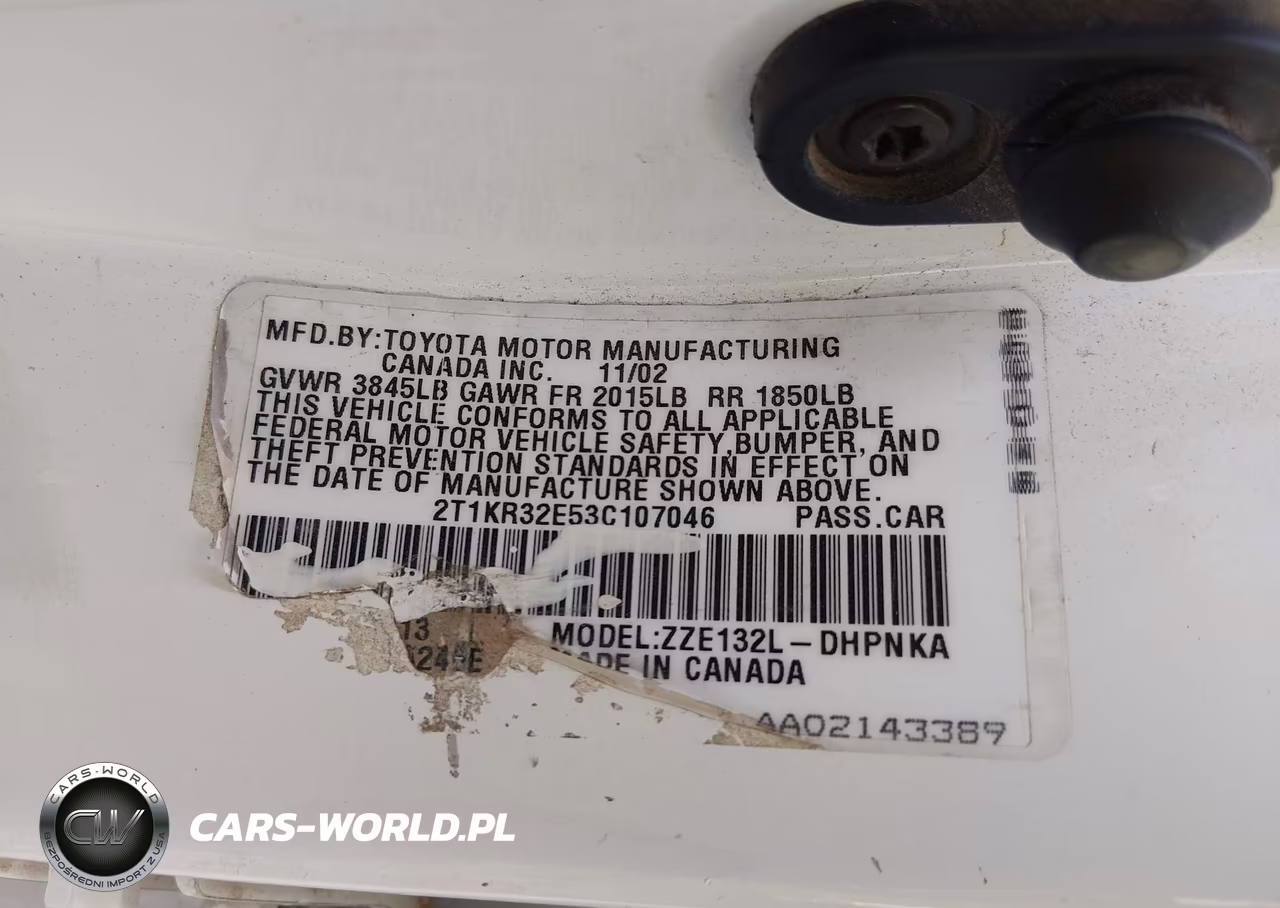 2003 Toyota Matrix Xr VIN:2T1KR32E53C107046 - 9