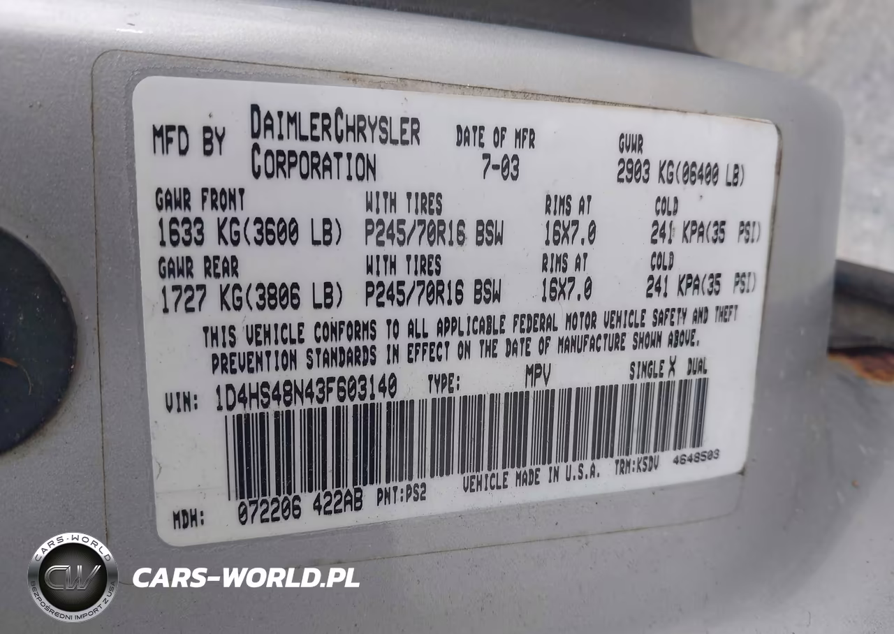 2003 Dodge Durango Slt VIN:1D4HS48N43F603140 - 9