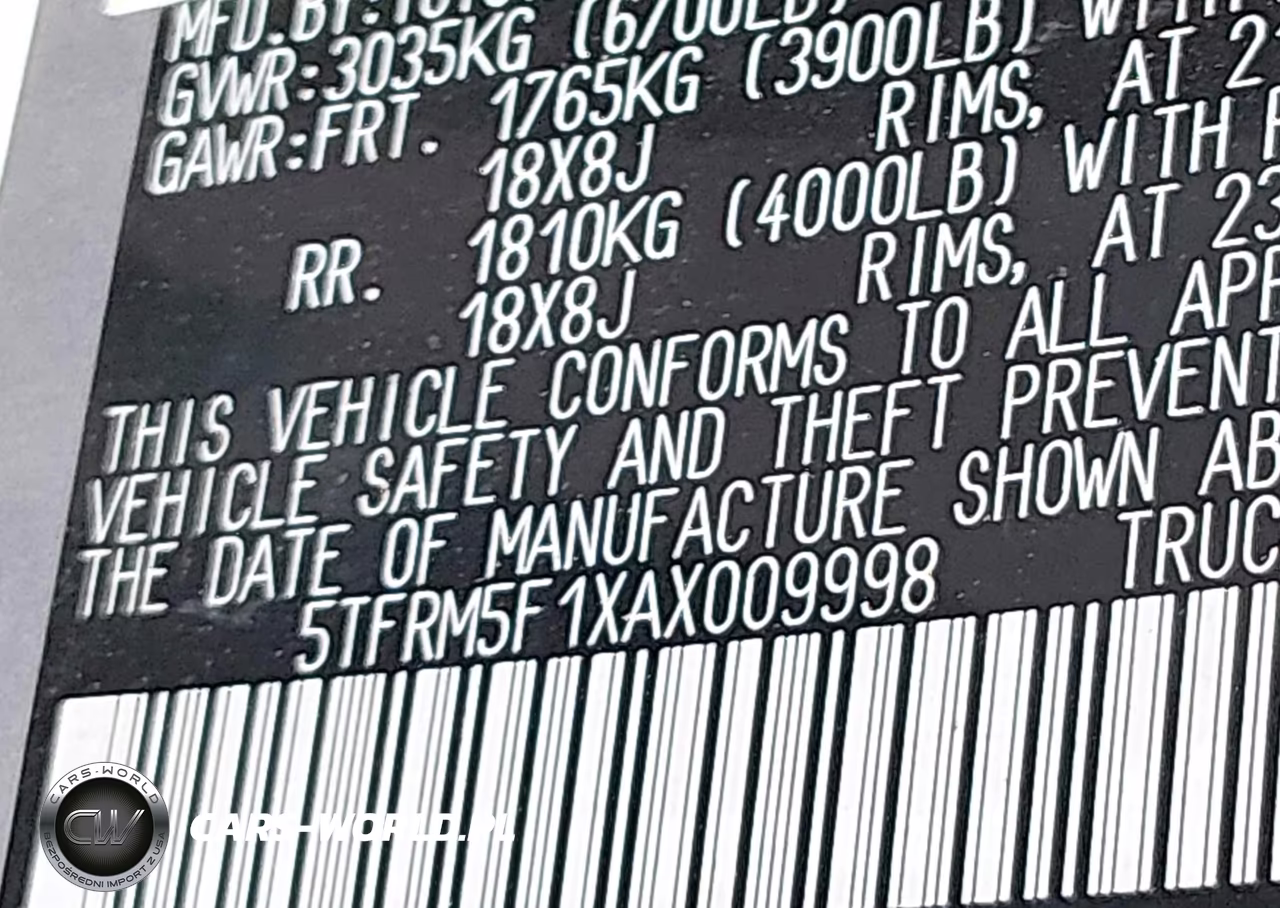2010 Toyota Tundra Grade 4.6L V8 VIN:5TFRM5F1XAX009998 - 9