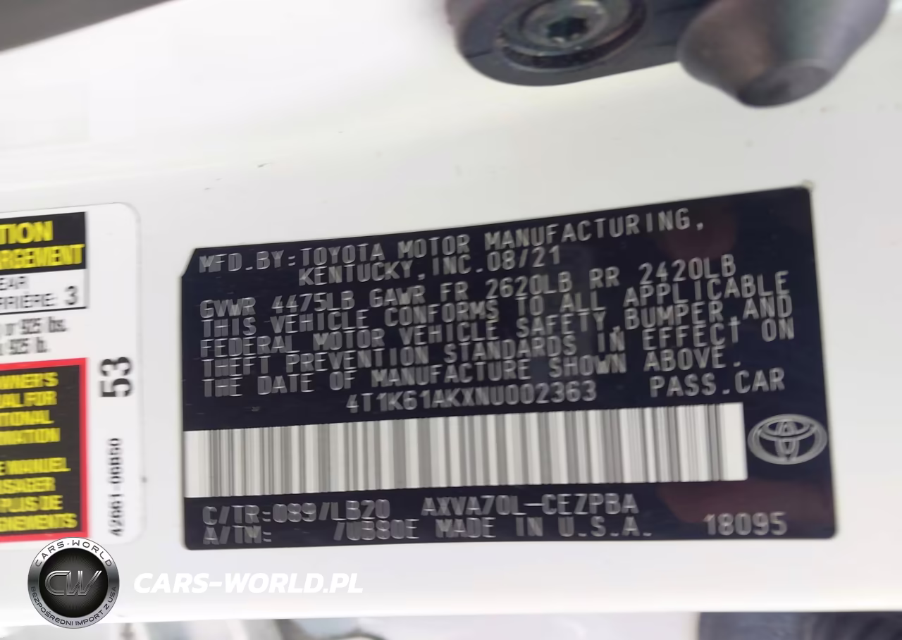 2022 Toyota Camry Xse VIN:4T1K61AKXNU002363 - 9