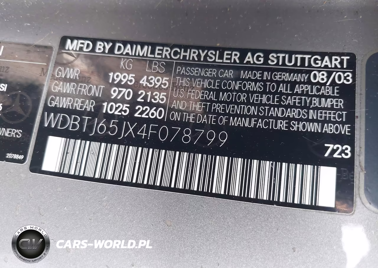 2004 Mercedes-Benz Clk 320 VIN:WDBTJ65JX4F078799 - 9