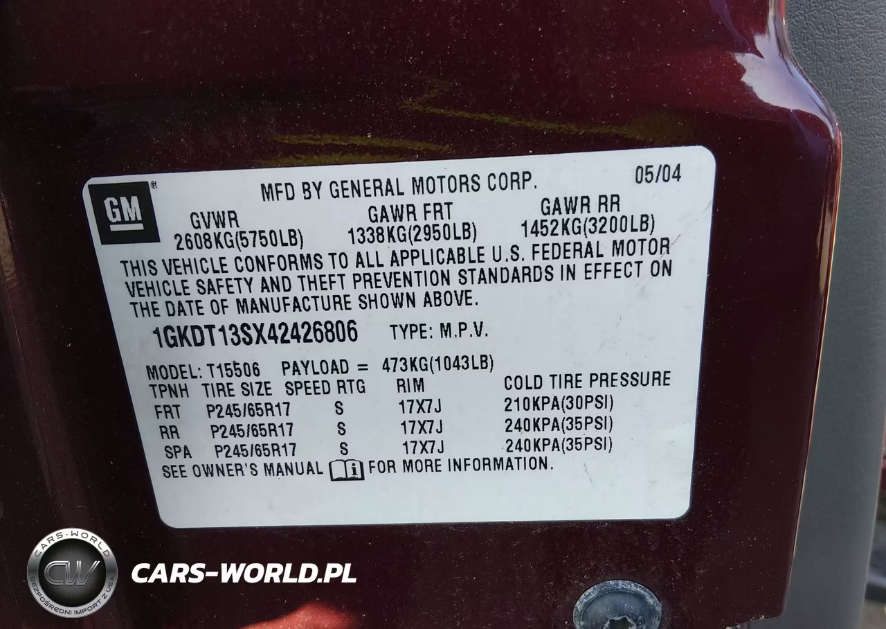 2004 GMC Envoy Sle VIN:1GKDT13SX42426806 - 9