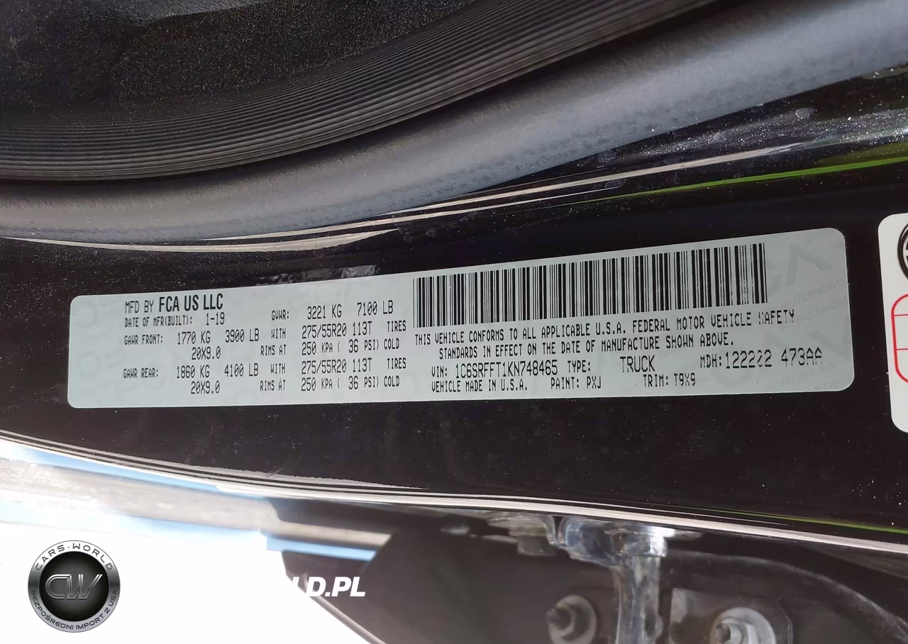 2019 Ram 1500 Big Horn-Lone Star 4X4 5'7 Box VIN:1C6SRFFT1KN748465 - 9