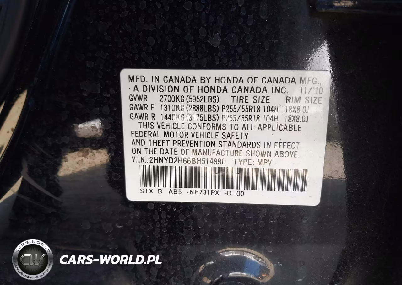 2011 Acura Mdx Technology Package VIN:2HNYD2H66BH514990 - 9