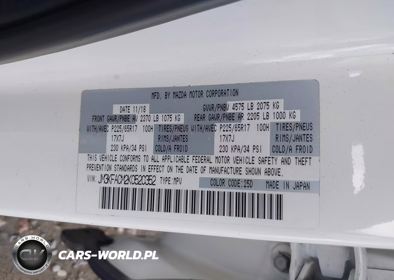 2019 Mazda Cx-5 Touring VIN:JM3KFACM2K0520352 - 9