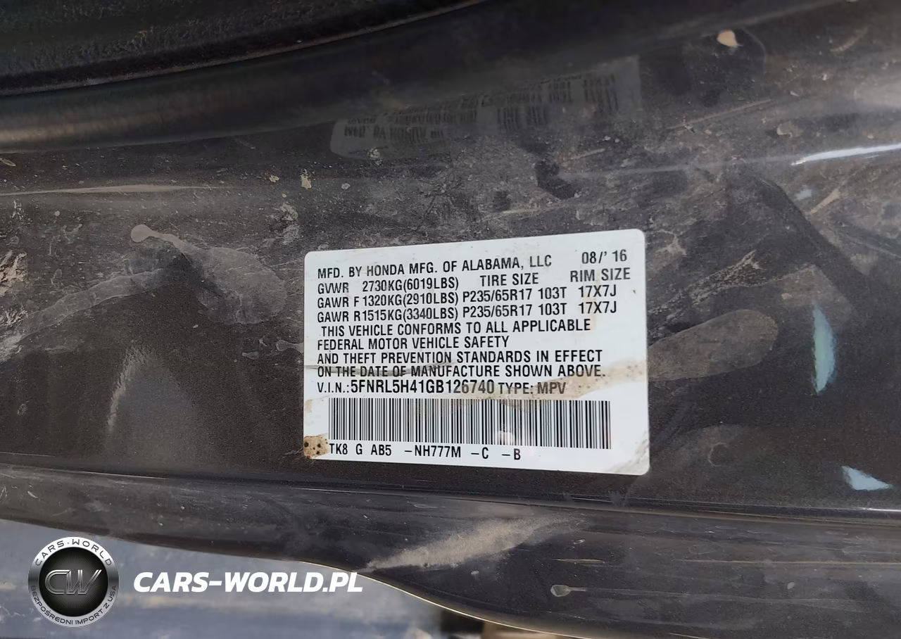 2016 Honda Odyssey Ex VIN:5FNRL5H41GB126740 - 9