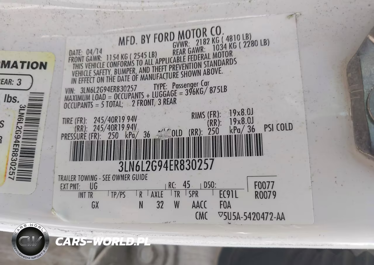 2014 Lincoln Mkz VIN:3LN6L2G94ER830257 - 9