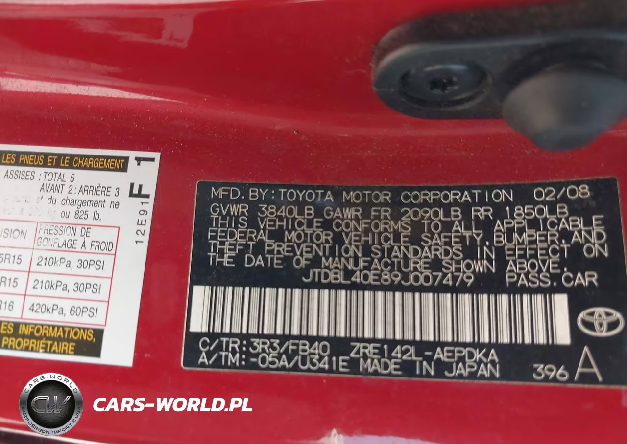 2009 Toyota Corolla Le VIN:JTDBL40E89J007479 - 9
