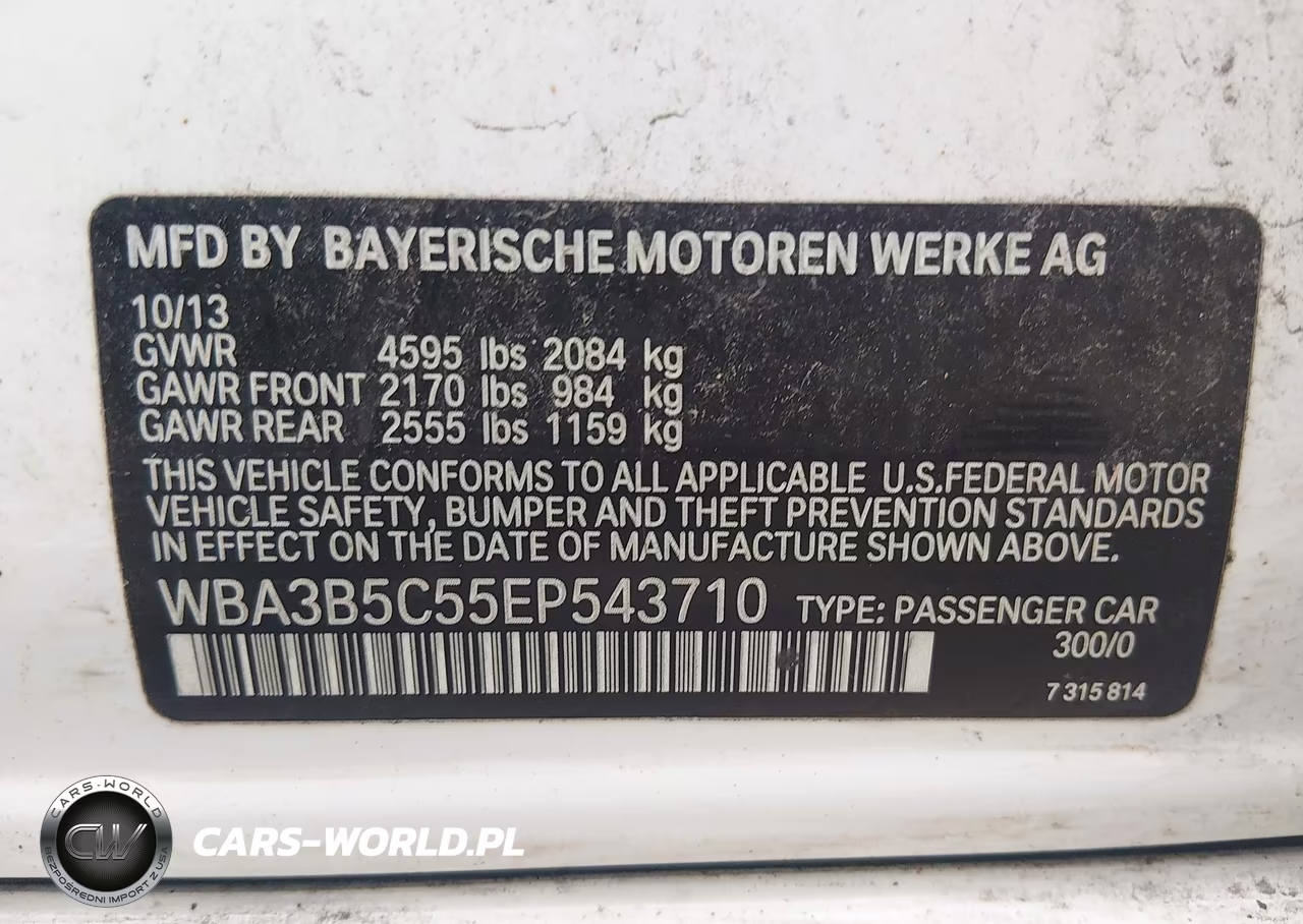 2014 BMW 328I xDrive VIN:WBA3B5C55EP543710 - 9