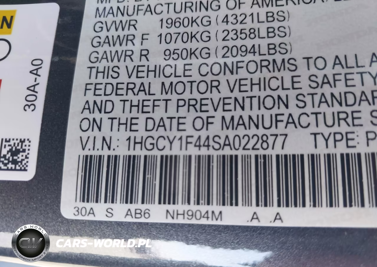 2025 Honda Accord Se VIN:1HGCY1F44SA022877 - 9