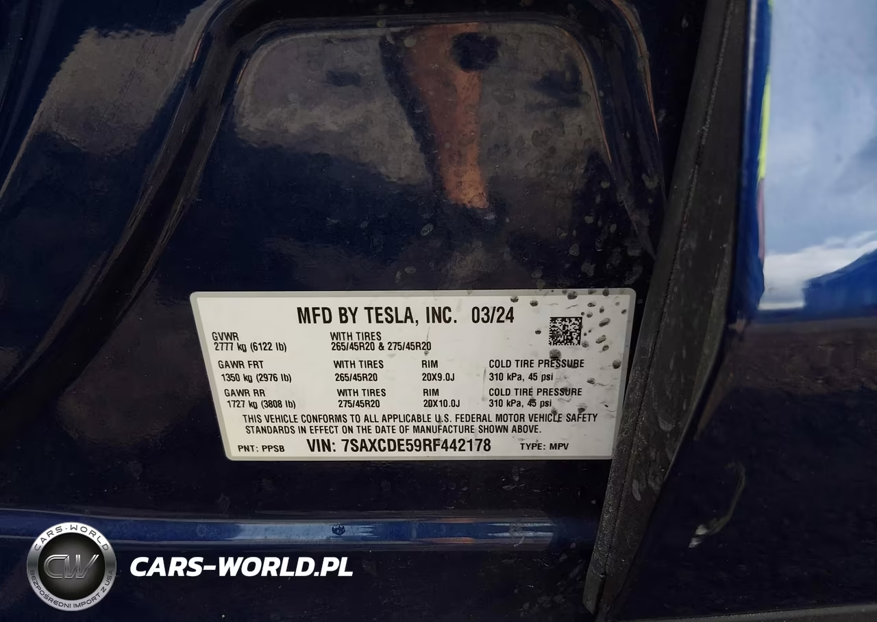 2024 Tesla Model X Long Range VIN:7SAXCDE59RF442178 - 9