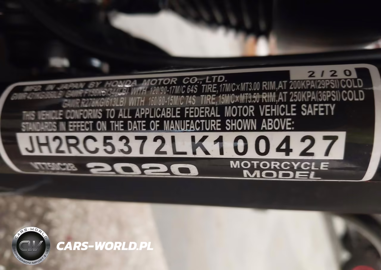 2020 Honda Vt750 C2B VIN:JH2RC5372LK100427 - 10