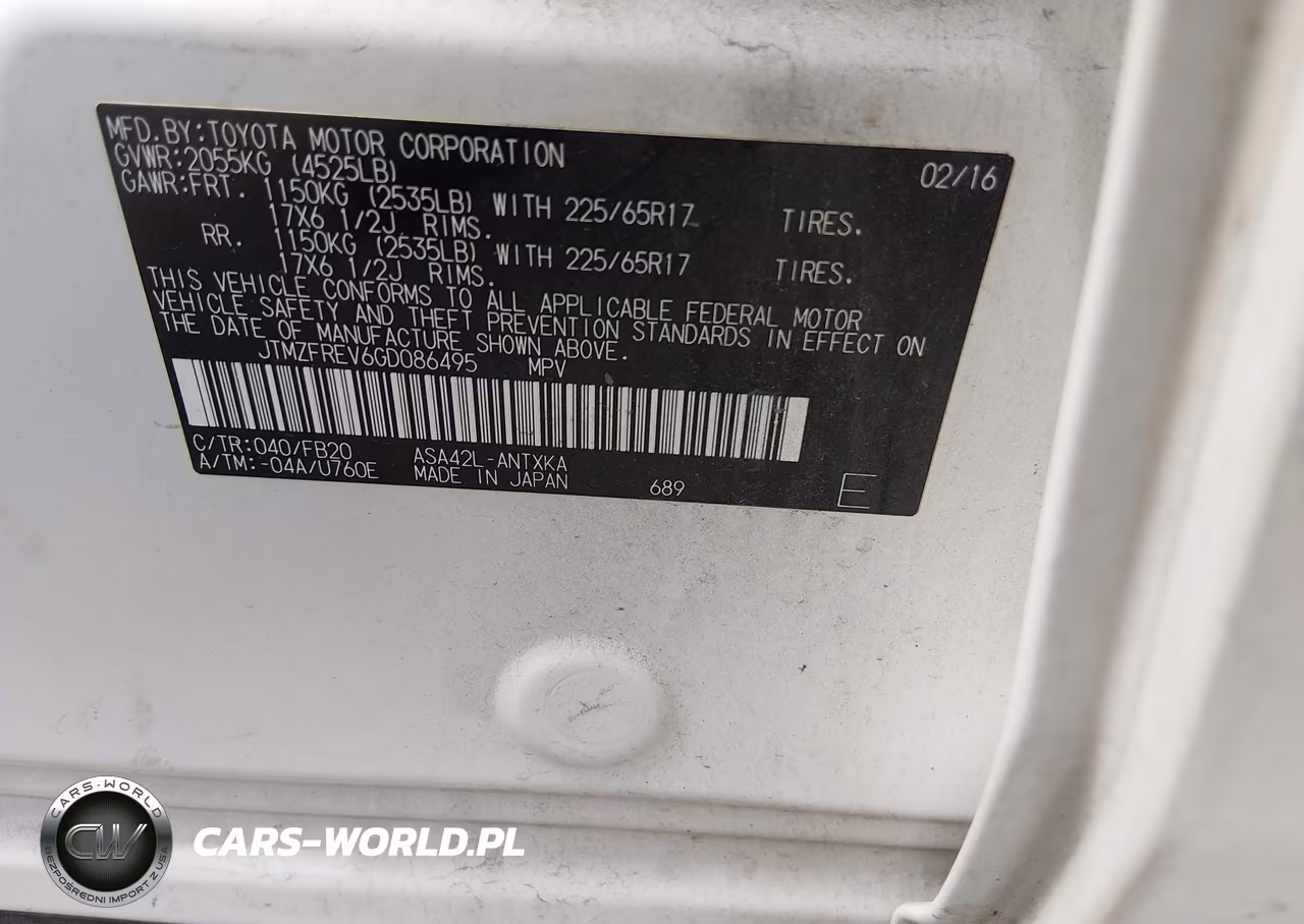 2016 Toyota Rav4 Le VIN:JTMZFREV6GD086495 - 9