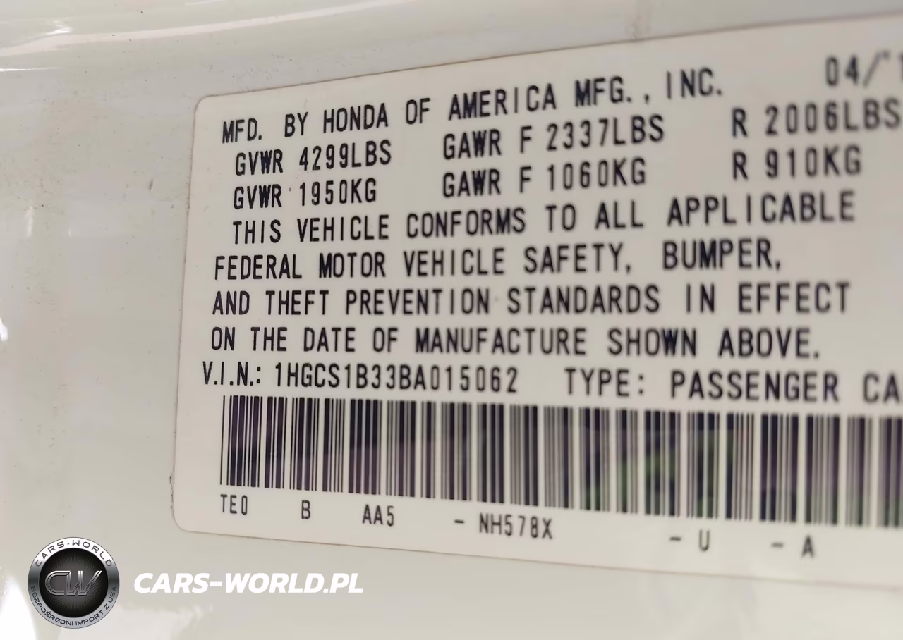 2011 Honda Accord 2.4 Lx-S VIN:1HGCS1B33BA015062 - 9