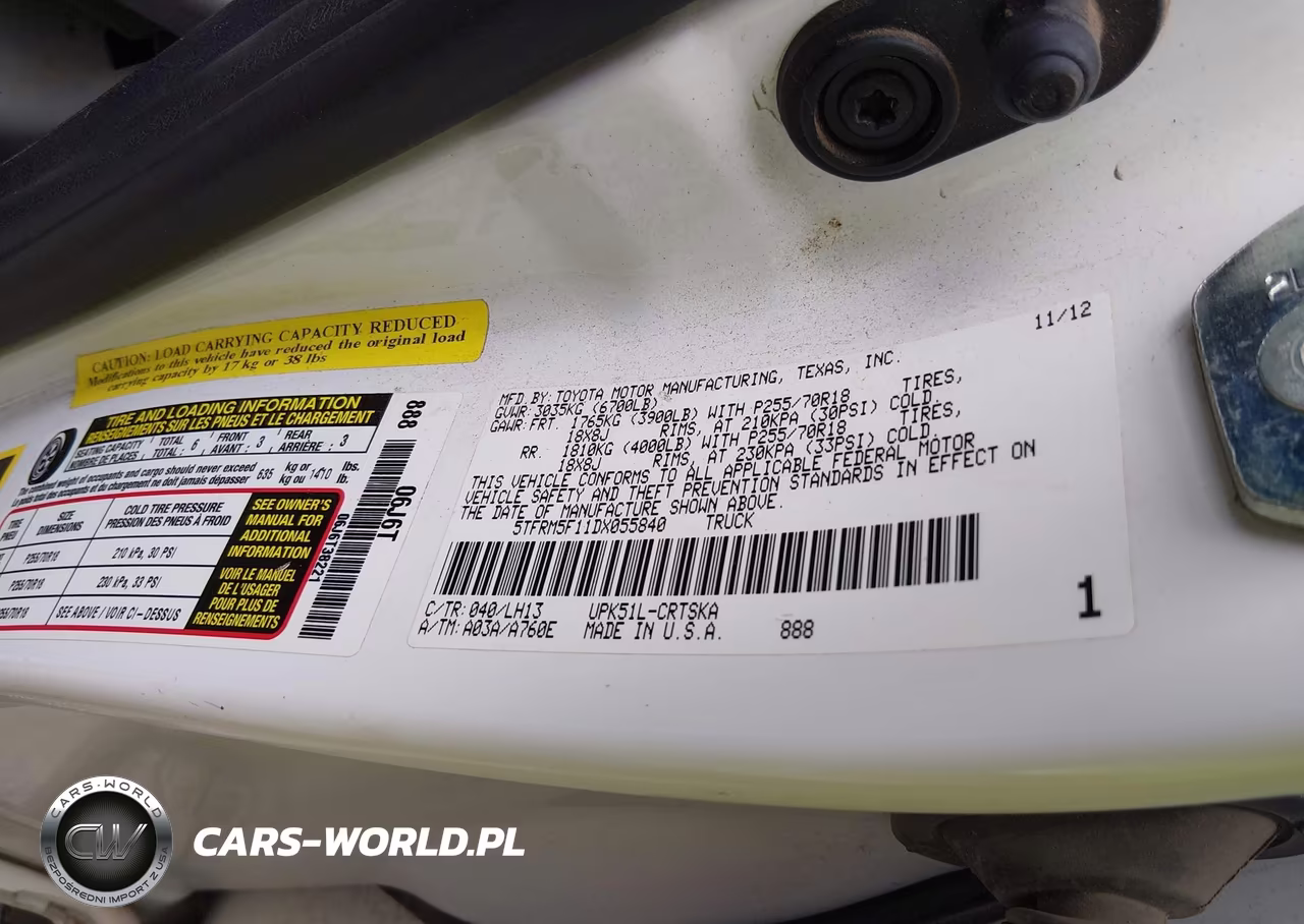 2013 Toyota Tundra Grade 4.6L V8 VIN:5TFRM5F11DX055840 - 9