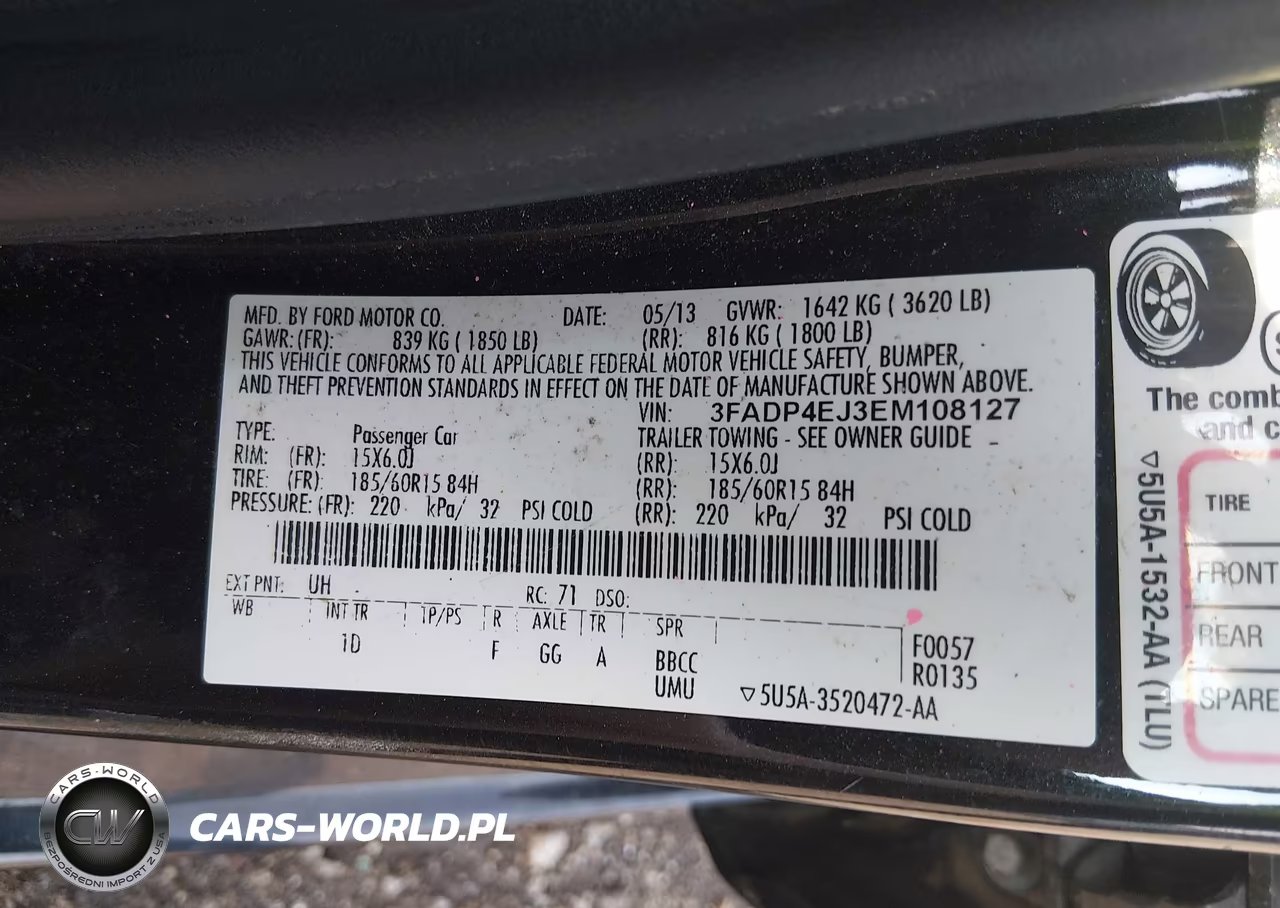 2014 Ford Fiesta Se VIN:3FADP4EJ3EM108127 - 9