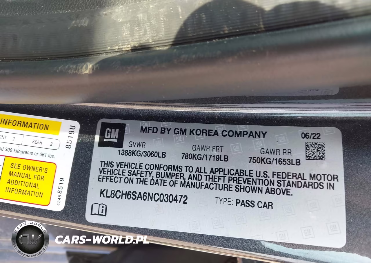 2022 Chevrolet Spark Fwd Activ Automatic VIN:KL8CH6SA6NC030472 - 9